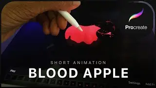 Blood Apple - Liquid Apple Logo Animation | Procreate Tutorial Tryout