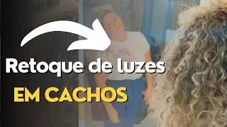 RETOQUE DE LUZES EM CABELO CACHEADO