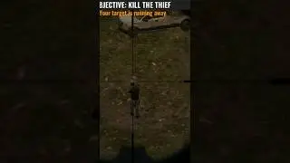 Running Thief shot in midnight's. game!! #sniper #shooter #gameplayshort