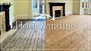 Sanding our Wood Flooring! Beginning our Dining Room Makeover