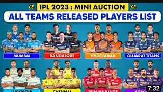 IPL 2023 all Teams released players confirmed. #ipl2023
