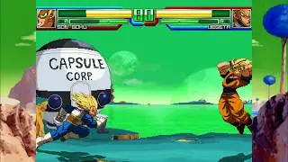 MUGEN - SSJ Son Goku VS Vegeta by Team Z2
