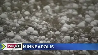 Hail Falls Across Twin Cities
