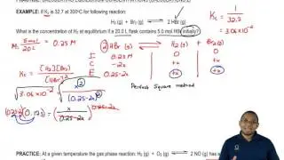 Calculating Equilibrium Concentrations: Example 5