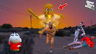 GTA V: Franklin & Shinchan Face Serbian Dancing Lady Attack with Rowdy Gang in the Streets