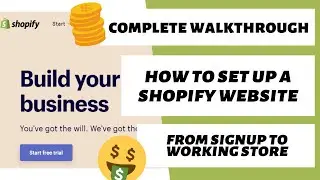 How to set up a shopify store 2020  - complete step by step set up shopify - etsy vs shopify