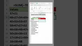Sum Value by Textsplit Function #exceltrick #excelworld #exceltech #excelfunction #excelclub