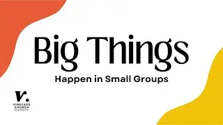 Big Things happen in Small Groups || Alice Meads