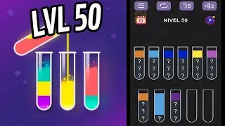 🏅 Water Sort Puzzle - Guru Game 🧪 LEVEL 50 🧪 Gameplay Walkthrough