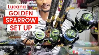 Lucana Golden Sparrow Rod & Yolo Kronos Reel  Combo Setup || 9811233336