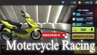 Motorcycle Racing Gameplay with the powerful FZH Turbo bike || Vikku Sharma 