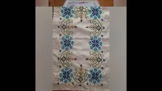 table cover Cross stitch embroidery design