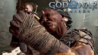 God of War Ragnarok - Gryla The Giant Boss Fight (Angrboda Grandmother) | 4K HD