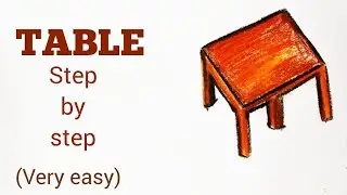 How to draw table step by step very easy #tabledrawing