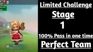 Lords mobile limited challenge dark disaster stage 1|Witch doll limited challenge stage 1