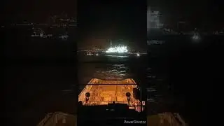 cargo operation @ night @atlantic ocean @ Tenerife Spain @ high sea @ GTA FPSO