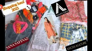 Shopping haul 2021 with Saima fashion/Kross kulture /Adan's Libas /Sana safinaz Sale 😍😊
