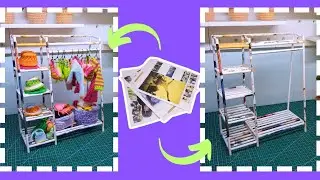 Turn your old magazine into a closet | miniature | doll closet
