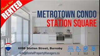 [Metrotown Condo] 6098 Station Street, Station Square, 1 Bedroom - RentalPropertyManagers.ca