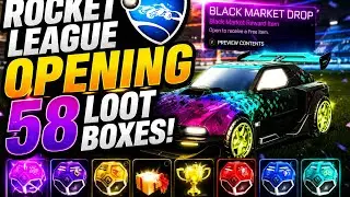 Rocket League| Opening 58 Loot Boxes 