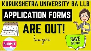 Kurukshetra University BA LLB Admission 2025|KU 5 years Law Application Forms Last Date Online Apply