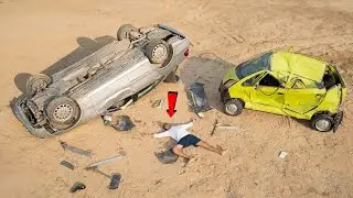 Tata Car 🚗 Vs Mercedes car 🏎️ #shorts #viralshorts #mrindianhacker #carcrash  #mercedesvs #nano#test