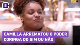 Camilla ganha o PERDE E GANHA e ARREMATA o PODER CORINGA