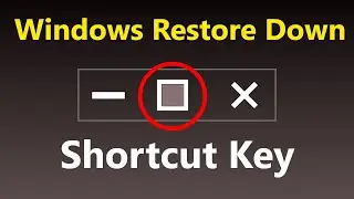 Maximize screen Shortcut key | shortcut key | computer update gyan