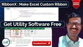 VBA Tutorial | RibbonX : Make your custom ribbon | download excel in life utility software
