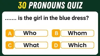 Pronoun Quiz #1 CAN YOU SCORE 28/30?