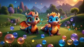 Two Baby Dragons Blow Bubble Fire + More Nursery Rhymes & Kids Songs