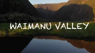 Waimanu Valley on the big island, aerials and time lapses
