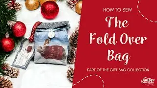 Amber Makes Sewing Tutorial - How to Sew the Fold Over Bag. Part of the The Gift Bag Collection.
