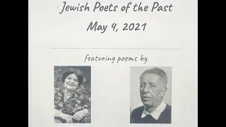 Jewish Poets Jewish Voices Poets of the Past 050421