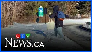 Lincoln Fields access blocked: Riders climb snowbanks