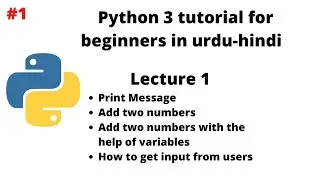 Python Tutorial For Beginners In Urdu-Hindi