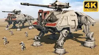 GALACTIC REPUBLIC vs BATTLE DROIDS - Star Wars Cinematic Battle (4K)
