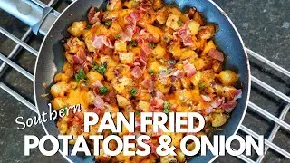 How To Make Pan Fried Potatoes And Onions In Olive Oil | Russet Potato Recipes