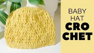 Crochet Baby Hat Tutorial - Simple, Fast and Easy Pattern 🤍🤍🤍