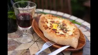 Simple Recipe to Make Delicious Georgian Cheese and Egg Open Pie - Adjarian Khachapuri
