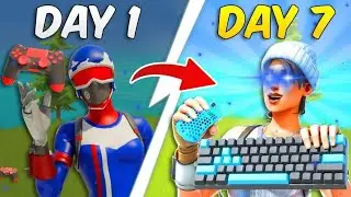 1 WEEK Controller to Keyboard and Mouse Progression Fortnite!