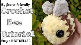 Crochet Mini Bee Plushie-Beginner Friendly! #crochetpatterns #crochet #fy #video #plushies #tutorial