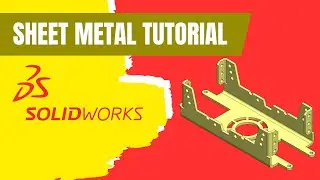 Solidworks Sheet Metal Tutorial #solidworks #cadcam #cad #tutorial #viral #trending #3d #training