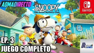 DIRECTO: Snoopy & The Great Mystery Club (Nintendo Switch): Juego completo - Ep. 3 | AdmaS&aacute;bado
