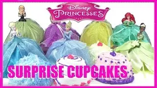 Disney Princess Surprise Cupcakes with Figurine Dolls