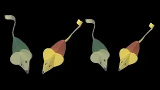 Easy 3D paper mouse 🐭 |   paper crafts for kids |  DIY papercraft