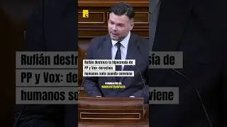 💥 Rufi&aacute;n se&ntilde;ala el doble rasero de PP y Vox: democracia para unos, silencio para otros