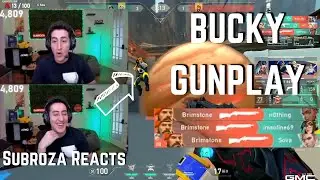 TSM Subroza REACTS to PRECISE BUCKY GUNPLAY... LOL | VALORANT Clips
