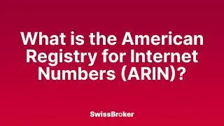 What is the meaning of the American Registry for Internet Numbers (ARIN)? [Audio Explainer]