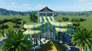 EPIC Mythology Waterslide Tower (All Onrides) | Planet Coaster 2 (made by PlasmaGD) [POV]